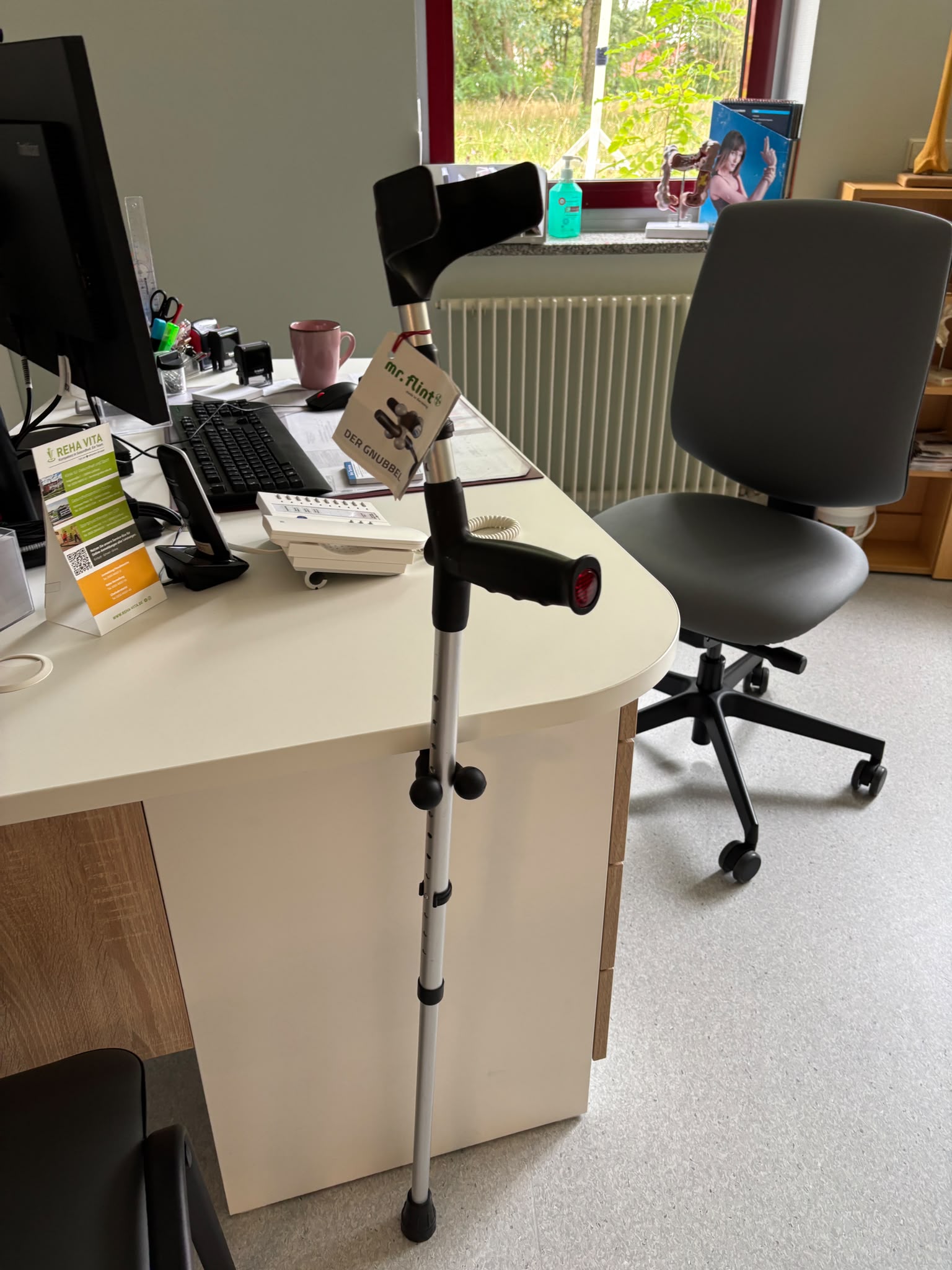 Nemecko: nová časť nemocnice vo Weißwasseri má ambulancie aj recepciu vybavené držiakmi Gnubbel už od otvorenia